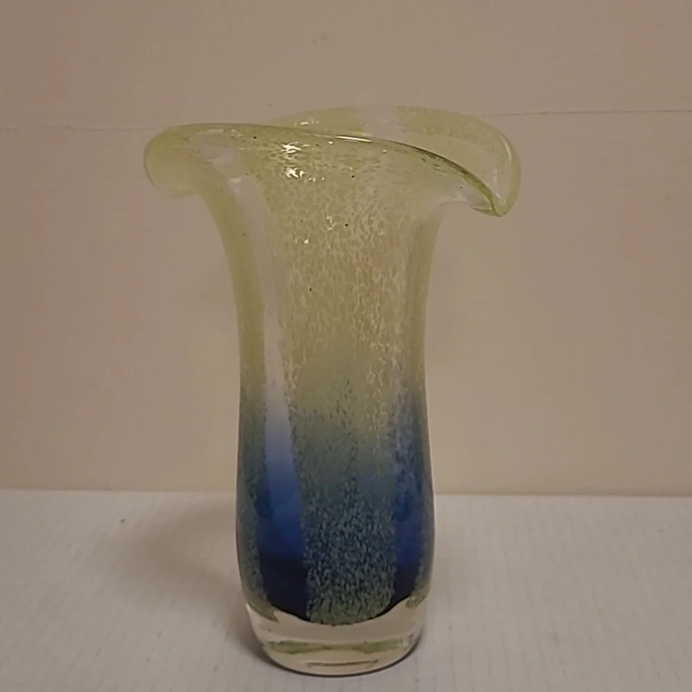 Murano Style Art Glass Vase